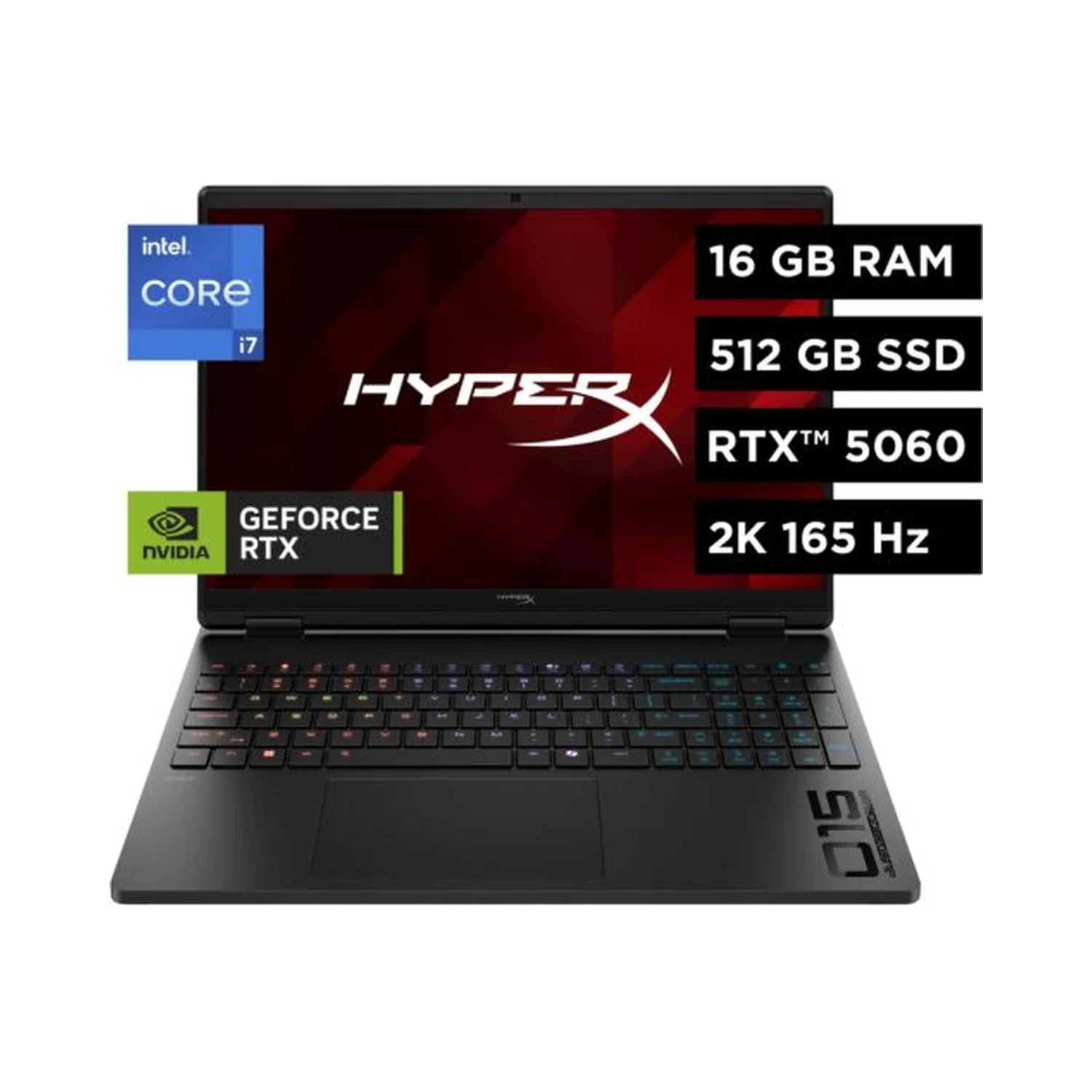 HP Hyperx Omen - 15.3" 2K 165Hz - I7-14650HX - 16GB RAM - 512GB SSD - RTX 5060 8GB