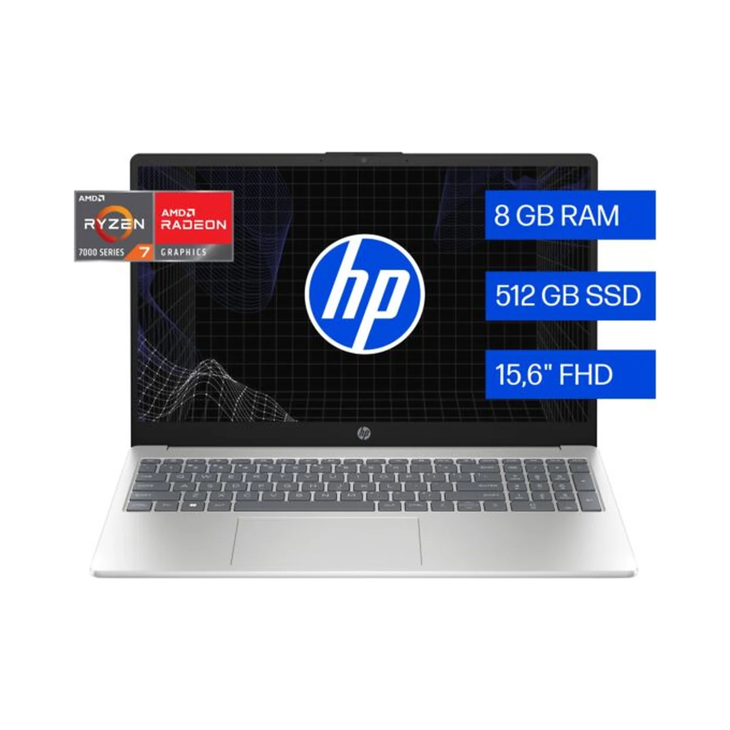 HP - 15.6" FHD - Ryzen 7 7730U - 8GB RAM - 512GB SSD